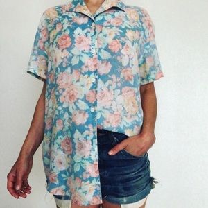 Vintage floral blouse